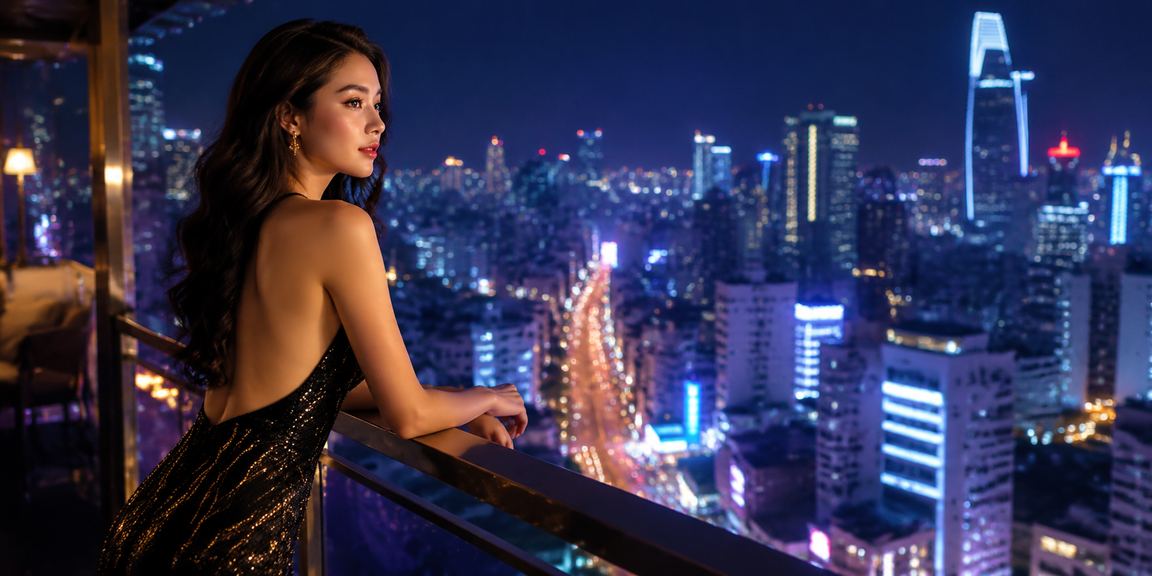 Cảnh sòng bạc neon tại TP. Hồ Chí Minh với các bàn cược sôi động